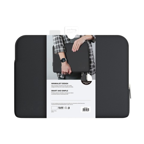 
Minimalus „BasicBag“ nešiojamojo kompiuterio krepšys, skirtas „MacBook Neo 13“ – juodas
