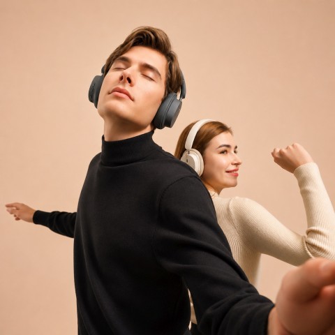 
Bowie D05 belaidės „Bluetooth“ ausinės – juodos
