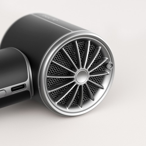 
Mini nešiojamas ventiliatorius su 4250 mAh USB-C įkrovimu – juodas
