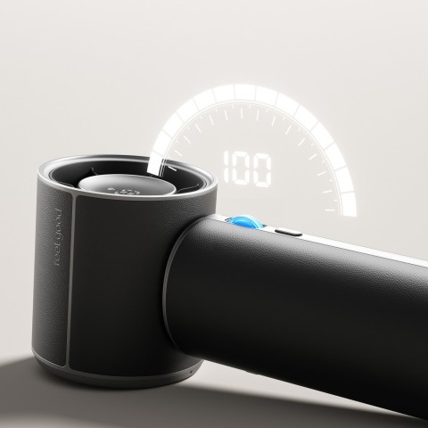 
Mini nešiojamas ventiliatorius su 4250 mAh USB-C įkrovimu – juodas
