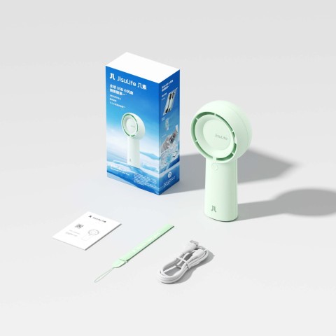 
Rankinis mini pūstuvas, nešiojamas ventiliatorius, 4000 mAh - žalias
