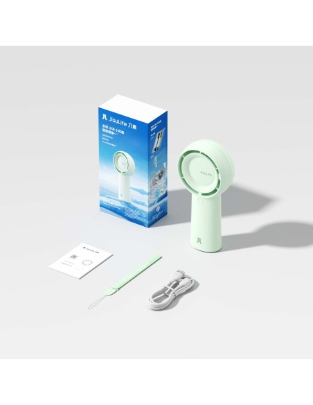 
Rankinis mini pūstuvas, nešiojamas ventiliatorius, 4000 mAh - žalias
