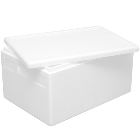
Termobox polistirolo termodėžė su dangčiu, PZH sertifikatas, 685x485x365mm, 80L
