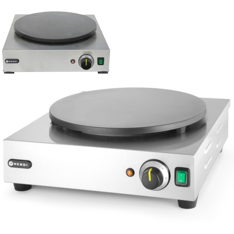 Apvalus blynų kepimo aparatas elektrinis sk. 40cm 3000W – Hendi 212028 Apvalus blynų kepimo aparatas elektrinis sk. 40cm 3000W – Hendi 212028