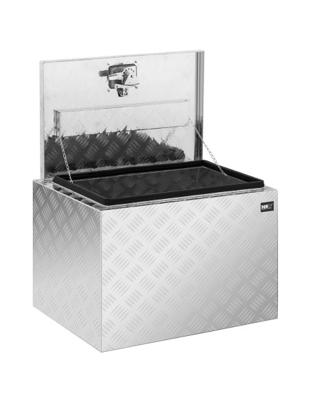 Aliumininė dirbtuvių įrankių dėžė su dangteliu 120 l Aliumininė dirbtuvių įrankių dėžė su dangteliu 120 l