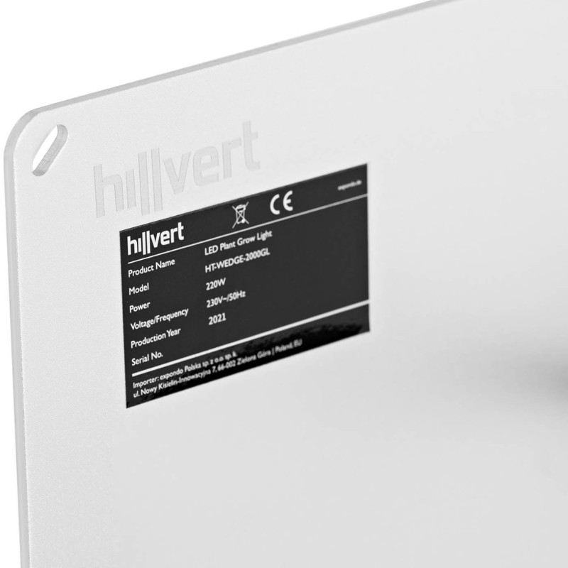 Augalų augimo lempa viso spektro 60 x 24 cm 468 LED 220 W sidabrinė