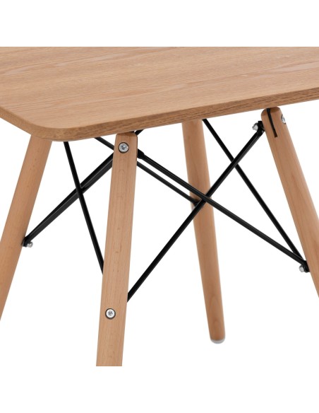 Stalas kvadratinis stalas su medinėmis kojomis universalus maks.150kg 60x60cm Stalas kvadratinis stalas su medinėmis kojomis universalus maks.150kg 60x60cm