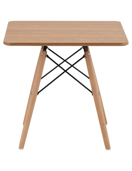 Stalas kvadratinis stalas su medinėmis kojomis universalus maks.150kg 60x60cm Stalas kvadratinis stalas su medinėmis kojomis universalus maks.150kg 60x60cm