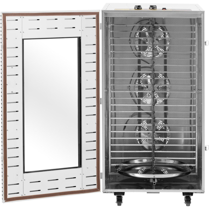 Pramoninis dehidratorius maistinėms žolelėms mėsai 1 kamera 22 grotelės 40-90 C 3070 W