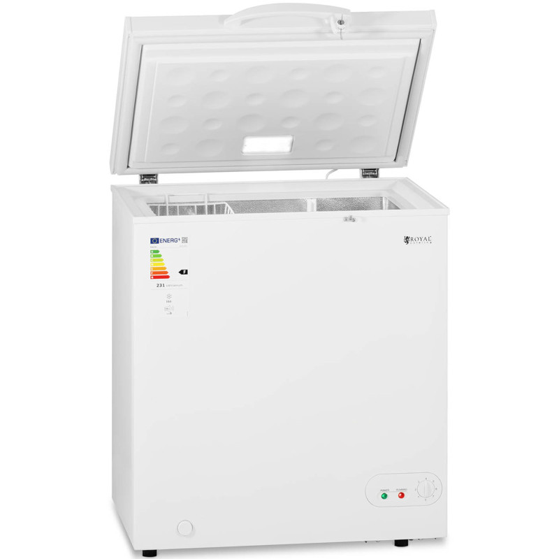 Užrakinamas krūtinės šaldiklis 1 krepšys 152 L -12 iki -28 C 78 W