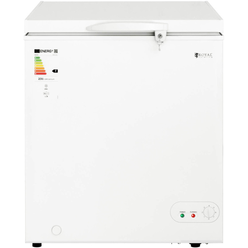 Užrakinamas krūtinės šaldiklis 1 krepšys 152 L -12 iki -28 C 78 W