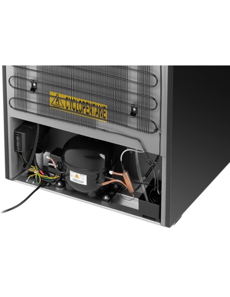 Winiarka šaldytuvas vyno šaldytuvas 199 buteliams LED 428 l juodas