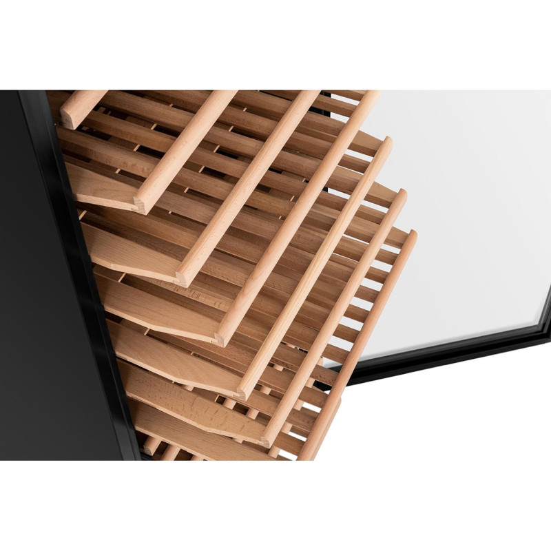 Winiarka šaldytuvas vyno šaldytuvas 199 buteliams LED 428 l juodas