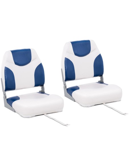Fotelio sulankstoma sėdynė motorinei valčiai 50 x 42 x 51 cm baltai mėlyna 2 vnt. Fotelio sulankstoma sėdynė motorinei valčiai 50 x 42 x 51 cm baltai mėlyna 2 vnt.