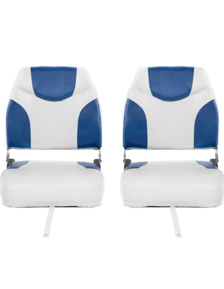 Fotelio sulankstoma sėdynė motorinei valčiai 50 x 42 x 51 cm baltai mėlyna 2 vnt. Fotelio sulankstoma sėdynė motorinei valčiai 50 x 42 x 51 cm baltai mėlyna 2 vnt.