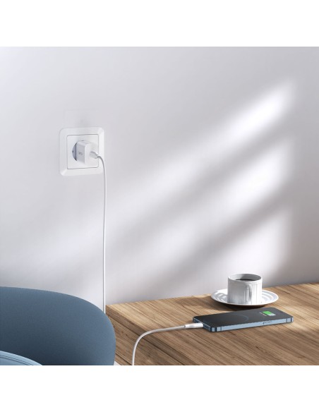 USB Type C 20W PowerDelivery 3A sieninis įkroviklis + MFI USB Type Clightning kabelis 1,2m baltas USB Type C 20W PowerDelivery 3A sieninis įkroviklis + MFI USB Type Clightning kabelis 1,2m baltas