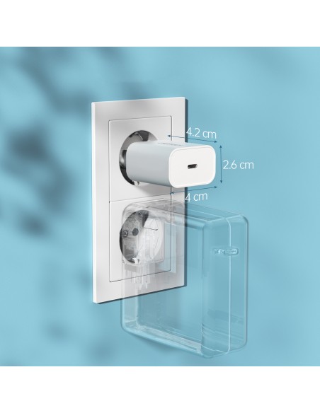 USB Type C 20W PowerDelivery 3A sieninis įkroviklis + MFI USB Type Clightning kabelis 1,2m baltas USB Type C 20W PowerDelivery 3A sieninis įkroviklis + MFI USB Type Clightning kabelis 1,2m baltas