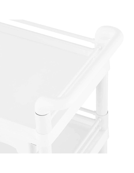 Kosmetikos procedūrų laboratorinis vežimėlis 3 lentynos 1 stalčius 3 konteineriai 71 x 46 x 99 cm 30 kg Kosmetikos procedūrų laboratorinis vežimėlis 3 lentynos 1 stalčius 3 konteineriai 71 x 46 x 99 cm 30 kg