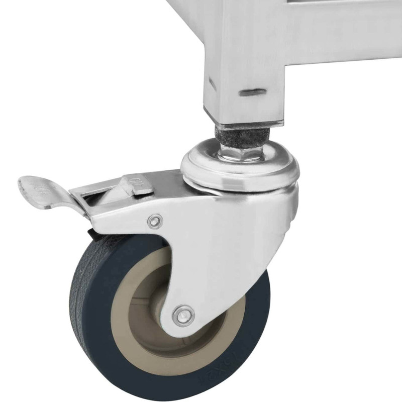 Kosmetinio gydymo laboratorinis vežimėlis STEEL 2 lentynos 2 stalčiai 70 x 43 x 87 cm 40 kg