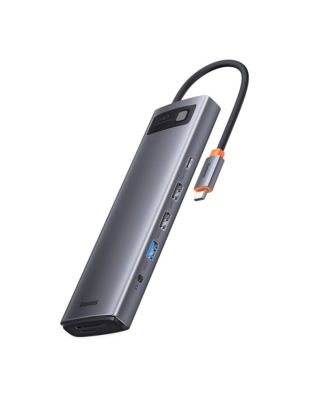Daugiafunkcis HUB 12in1 USB-C HDMI DP USB-C mini lizdas 3,5 mm RJ45 SD Daugiafunkcis HUB 12in1 USB-C HDMI DP USB-C mini lizdas 3,5 mm RJ45 SD