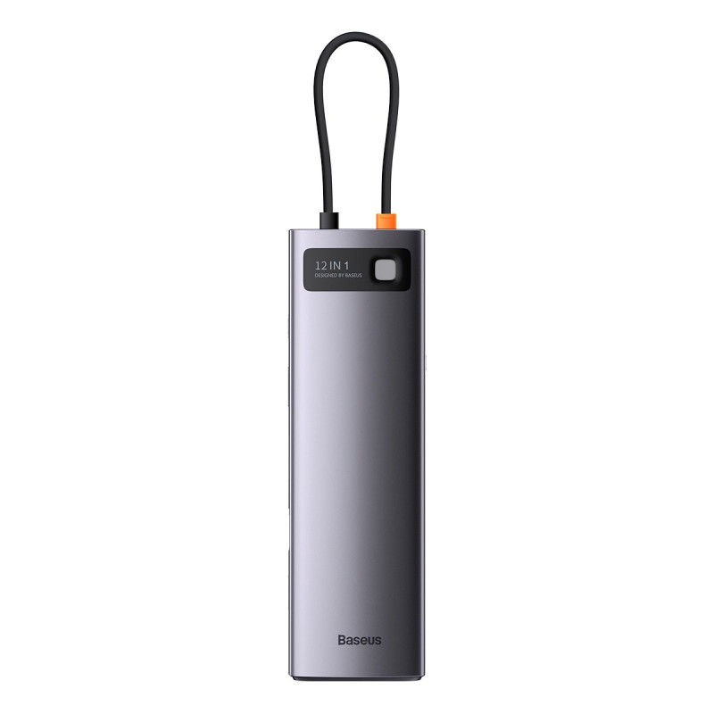 Daugiafunkcis HUB 12in1 USB-C HDMI DP USB-C mini lizdas 3,5 mm RJ45 SD