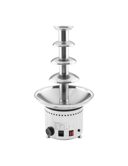 Fondue fontanas iš plieno, 4 aukštų, 230W Fondue fontanas iš plieno, 4 aukštų, 230W