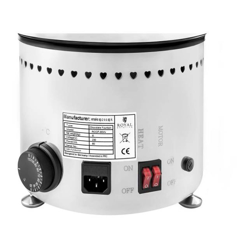 Fondue fontanas iš plieno, 4 aukštų, 230W