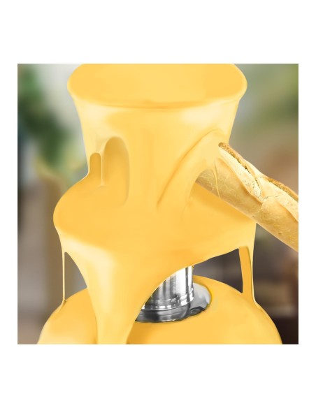 Fondue fontanas iš plieno, 4 aukštų, 230W Fondue fontanas iš plieno, 4 aukštų, 230W