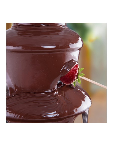 Fondue fontanas iš plieno, 4 aukštų, 230W Fondue fontanas iš plieno, 4 aukštų, 230W