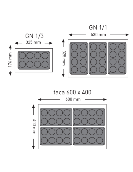 Nelipnios silikoninės formos kepimui iki 260C TORTALETTE 176x300mm GN1/3 - Hendi 676509 Nelipnios silikoninės formos kepimui iki 260C TORTALETTE 176x300mm GN1/3 - Hendi 676509
