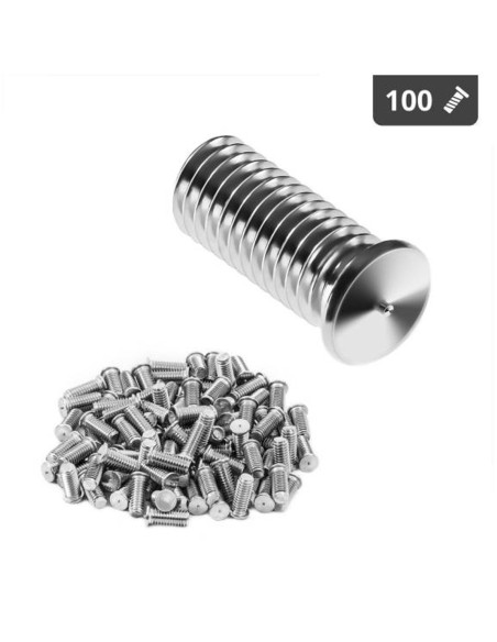 Suvirinimo kaiščiai suvirinimo aparatams nerūdijančio plieno suvirinimo aparatai M6 15mm Stamos Vokietija 100 vnt. Suvirinimo kaiščiai suvirinimo aparatams nerūdijančio plieno suvirinimo aparatai M6 15mm Stamos Vokietija 100 vnt.