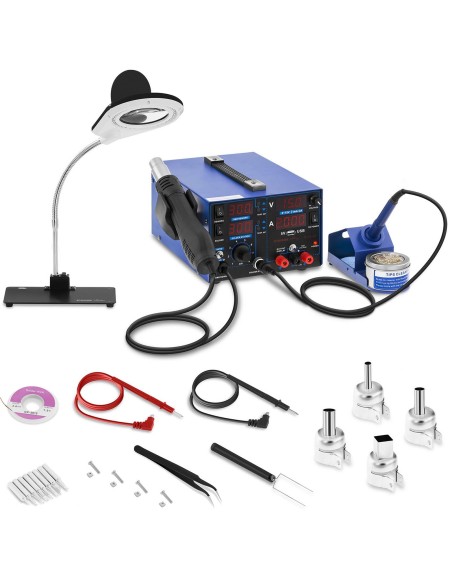 Profesionali litavimo stotelė su didinamąja lempa 3in1 USB Stamos Soldering S-LS-22 Profesionali litavimo stotelė su didinamąja lempa 3in1 USB Stamos Soldering S-LS-22