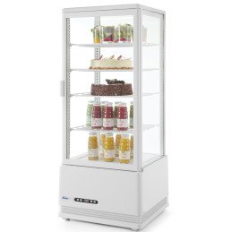 Šaldytuvo stiklinė vitrina 98L 4 lentynos balta ARKTIC Hendi 233665