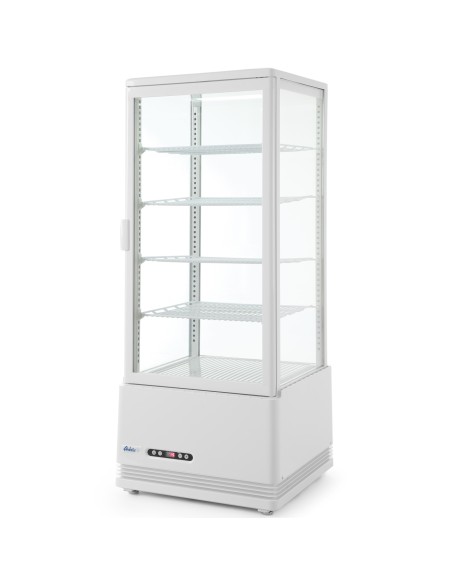 Šaldytuvo stiklinė vitrina 98L 4 lentynos balta ARKTIC Hendi 233665