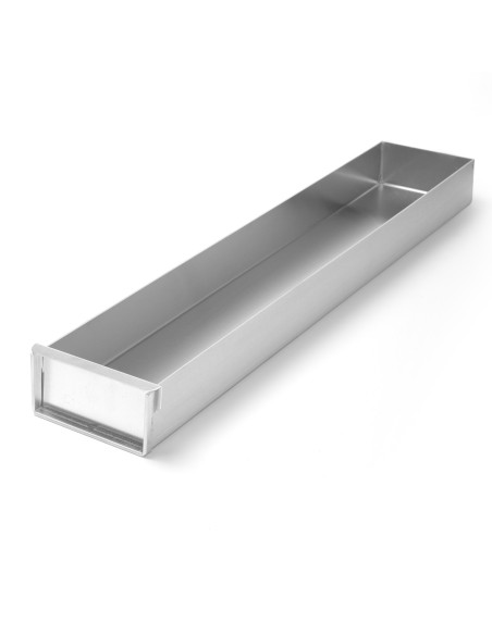 Stačiakampis aliuminio konditerijos padėklas 580x100x(H)50mm Hendi 689851 Stačiakampis aliuminio konditerijos padėklas 580x100x(H)50mm Hendi 689851