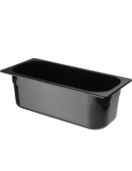 Ledų indelis iš polikarbonato 360x165x120mm - juodas 5L - HENDI 807033 Ledų indelis iš polikarbonato 360x165x120mm - juodas 5L - HENDI 807033