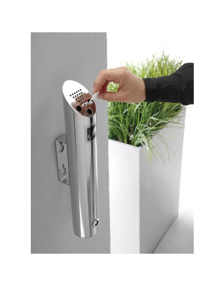 Sieninė peleninė iš nerūdijančio plieno sk. 75 mm aukštis 460 mm