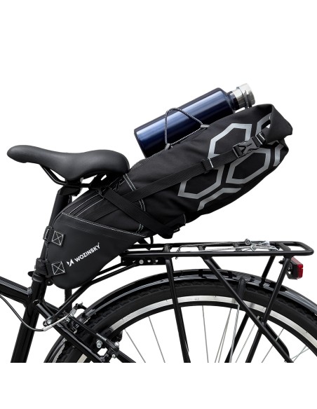 Talpi dviračio sėdmaišis sėdmaišis didelis 12 l juodas