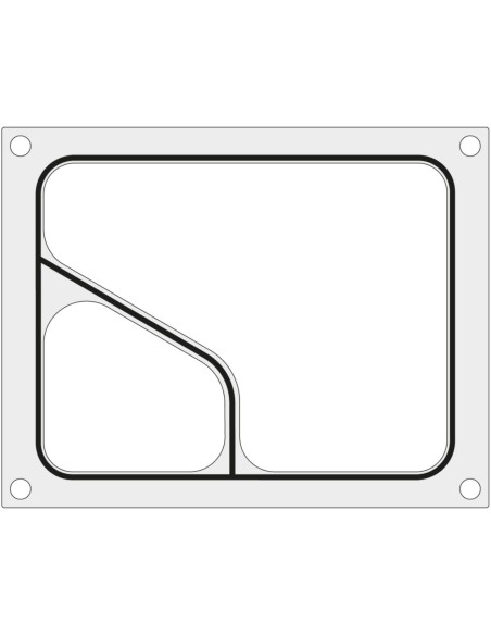 Formos matrica suvirinimo aparatui MANUPACK 190, skirta COLT 227x178 mm dvigubam padėklui - Hendi 805749
