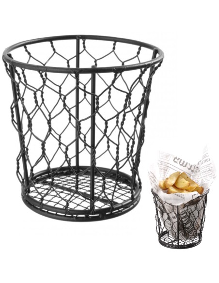 Vielinis krepšelis gruzdintų bulvyčių užkandžiams patiekti BASIC apvalus sk. 120 mm – Hendi 425824