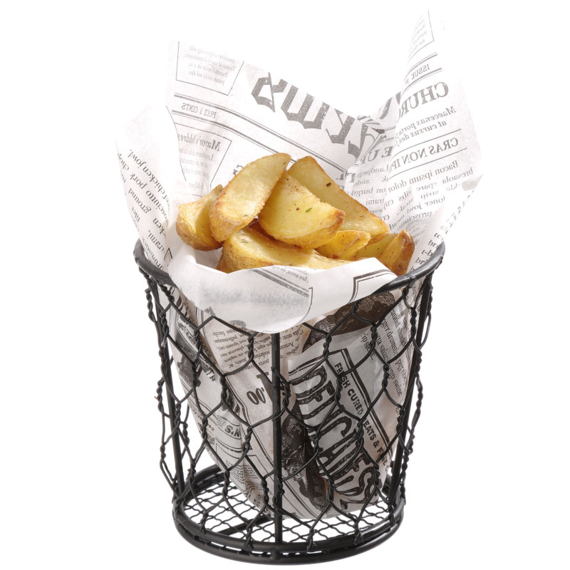 Vielinis krepšelis gruzdintų bulvyčių užkandžiams patiekti BASIC apvalus sk. 120 mm – Hendi 425824