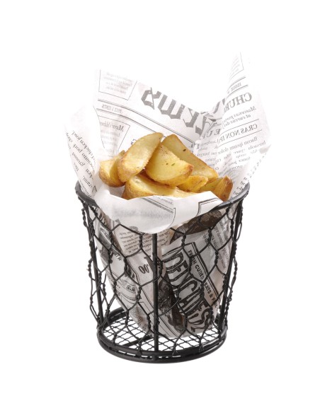 Vielinis krepšelis gruzdintų bulvyčių užkandžiams patiekti BASIC apvalus sk. 120 mm – Hendi 425824
