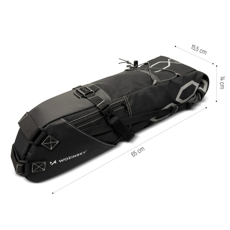 Talpi dviračio sėdmaišis sėdmaišis didelis 12 l juodas