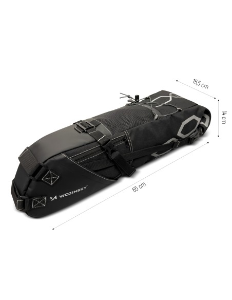 Talpi dviračio sėdmaišis sėdmaišis didelis 12 l juodas