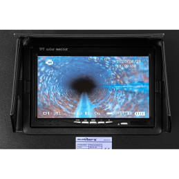 Endoskopinė diagnostinė apžiūros kamera dėkle 12 LED TFT 7'' SD 20 m