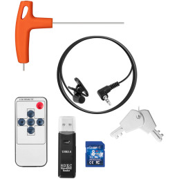 Endoskopinė diagnostinė apžiūros kamera dėkle 12 LED TFT 7'' SD 20 m