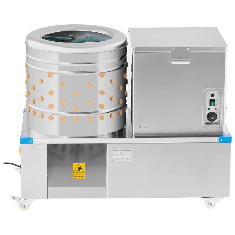 Skubarka paukštienos vištienos kalakutų nuplikymo aparatas 2in1 būgno sk. 60 cm 55 l 3,3 kW