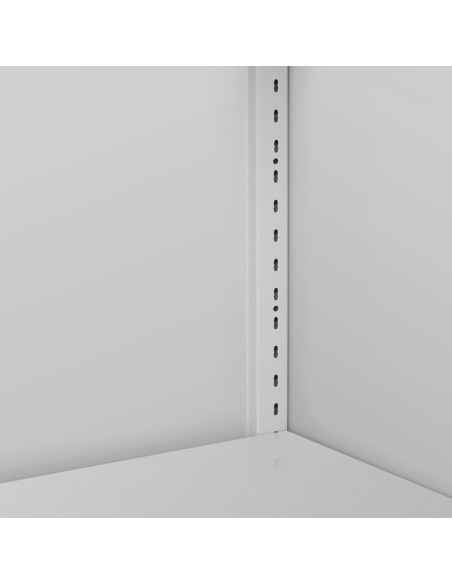 Metalinė biuro spintelė dokumentams, segtuvams, 4 lentynos, aukštis 195 cm, PILKA Metalinė biuro spintelė dokumentams, segtuvams, 4 lentynos, aukštis 195 cm, PILKA