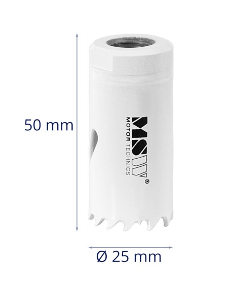 Dviejų metalų skylių pjūklo grąžtas metaliniam medienos plastikui sk. 25 mm Dviejų metalų skylių pjūklo grąžtas metaliniam medienos plastikui sk. 25 mm