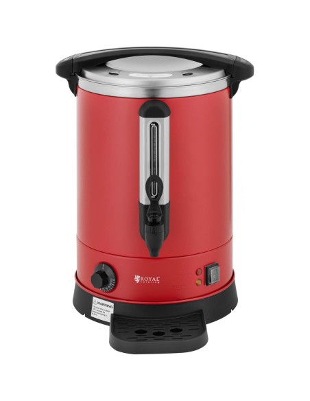 Warnik vandens šildytuvas su dvigubomis sienelėmis ir kanalizacija 13,5 L 2500 W raudona Warnik vandens šildytuvas su dvigubomis sienelėmis ir kanalizacija 13,5 L 2500 W raudona